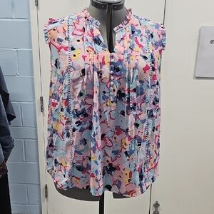 Zac & Rachel Multicolor Abstract Blouse